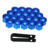 aqxreight 20pcs Universal 21mm Wheel Nut Covers Lug Nut Caps