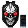 Gelrova Knight Motorcycle Backpack with LED Eyes, App Control Waterproof