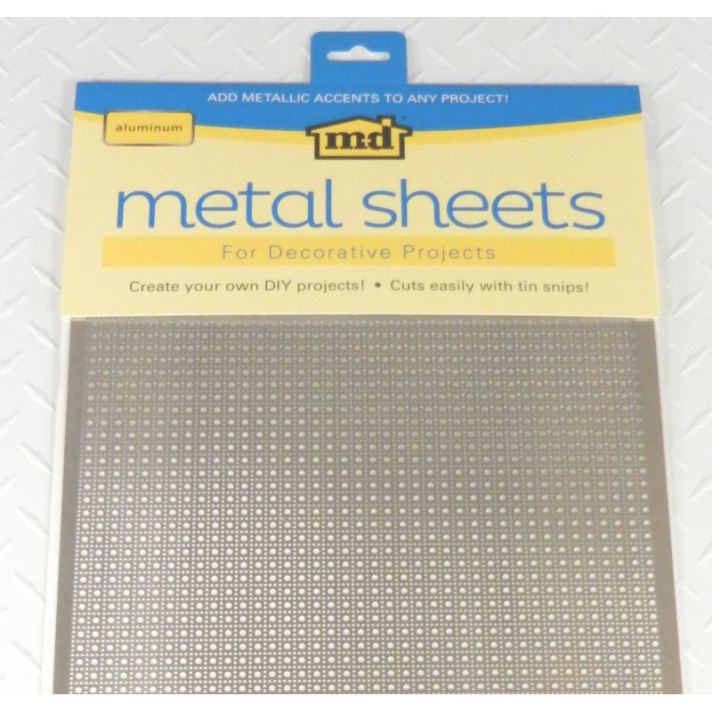 M-D Building Products 57323 Perforated Aluminum Sheet, 1" x 2"