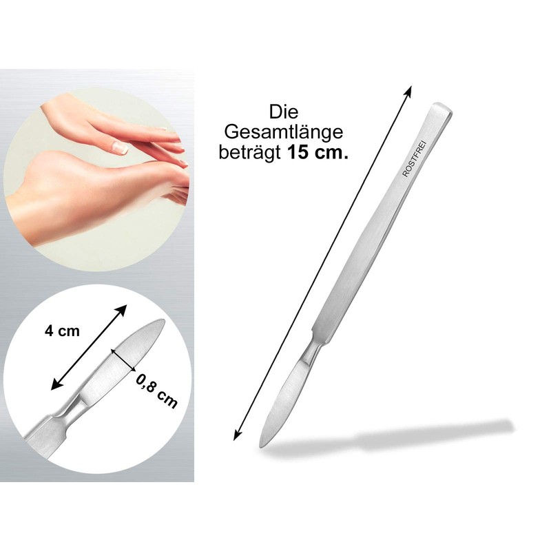 Professional callus scraper, blunt scalpel cream scraper, stainless steel, callus