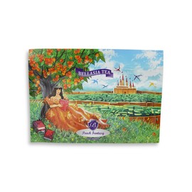 Bellasia Tea Peach Fantasy for Kids Using Real Fruit Pieces - Caffeine Free Herbal Tea Blend with Real Ingredients & Balanced Flavor- Add Loose Leaf Tea to Your Child’s Routine for A Fun & Tasty Drink
