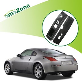 omoZone Pair Window Switch Bezel Cover Front Left&Right Side Door Switch Panel Trim Carbon Fiber Compatible with 2003-2005 Nissan 350Z Replaces 80961-CD000 80960-CD000