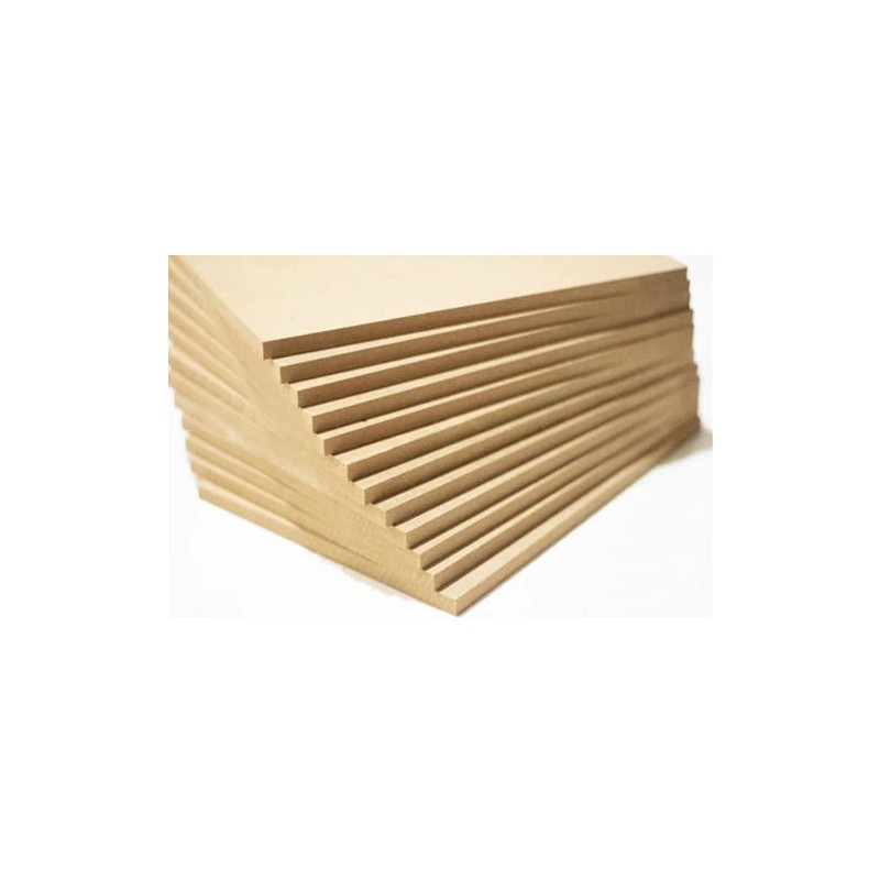 Tabla MDF manualidades 10x10cm 10 piezas 9mm espesor