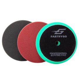 FarTryGo 5 Inch 130mm Foam Buffing Pads 3-Pack – Premium Cutting, Polishing & Waxing Set for Headlight Restoration, Swirls & Gloss, Rotary/DA Compatible