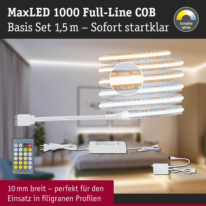 Paulmann 71114 MaxLED 1000 LED Strip Full-Line COB 1.5 m
