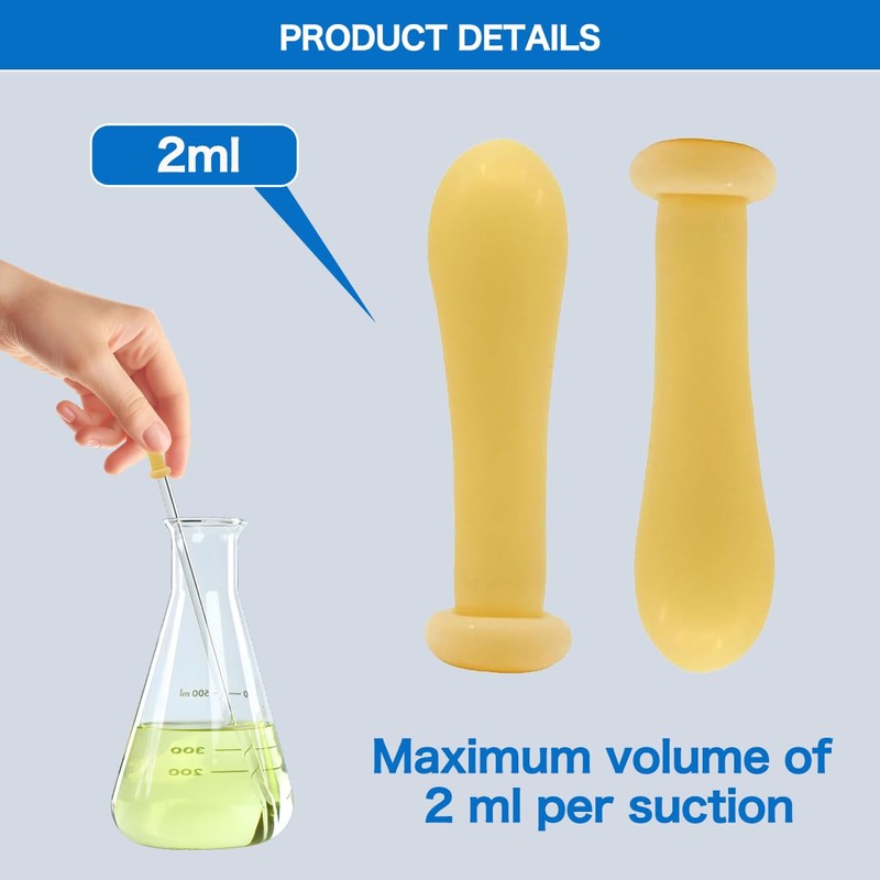 Latex Pipette Bulb - Dropper Bulbs for Labs Pipet,2 mL
