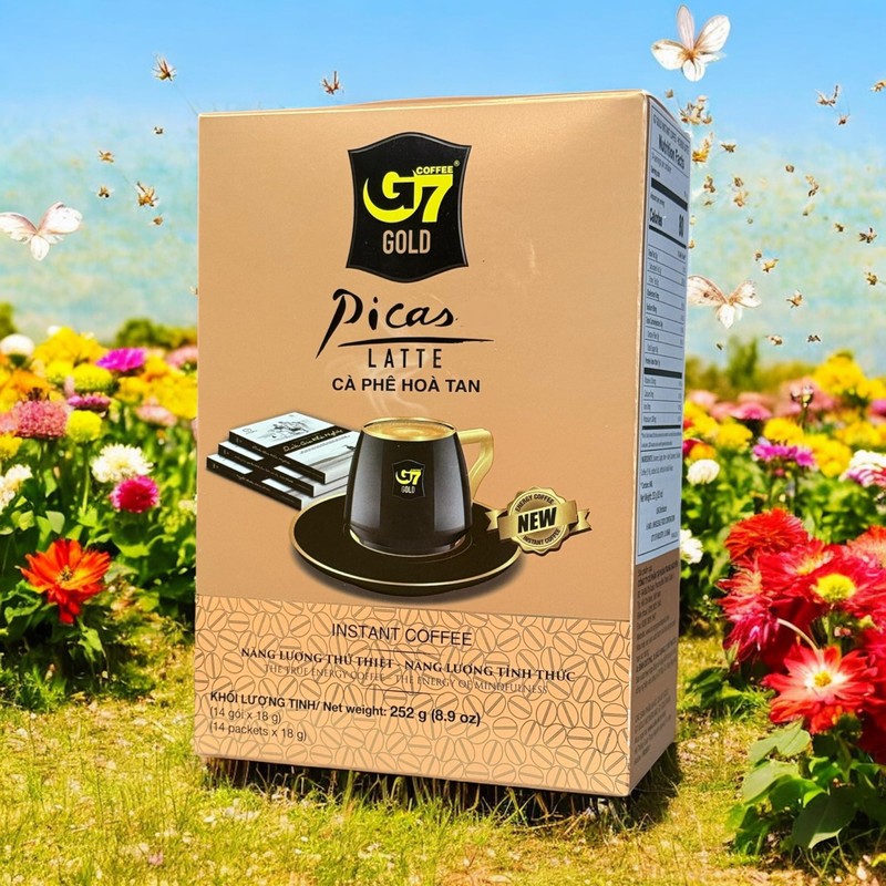 Instant Coffee Powder, Quick Dissolving (2 PACKS, PICAS LATTE INSTANT