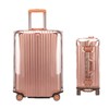 boogift 2 pcs Clear PVC Suitcase Cover Clear Waterproof Scratchproof