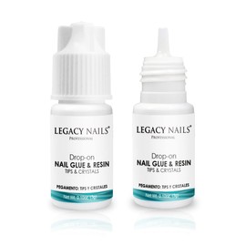 Legacy Nails Professional Nail Glue & Resin 0.10oz / 3g - Drop-on - Ultra-Strong Adhesive for Nail Repairs, Tips & Extensions, Quick-Drying, Professional Quality, Long-Lasting Durability