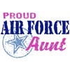 CafePress Proud Air Force Aunt Rectangle Magnet, 3"x2" Refrigerator Magnet