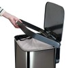 Glad 20 Gallon / 75.5 Liter Extra Capacity Stainless Steel