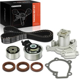 A-Premium Engine Timing Belt Kit + Water Pump W/Tensioner Compatible with Hyundai Elantra 06-12, Tiburon 07-08, Tucson 06-09 & Kia Soul 10-11, Sportage/Spectra/Spectra5-2.0L