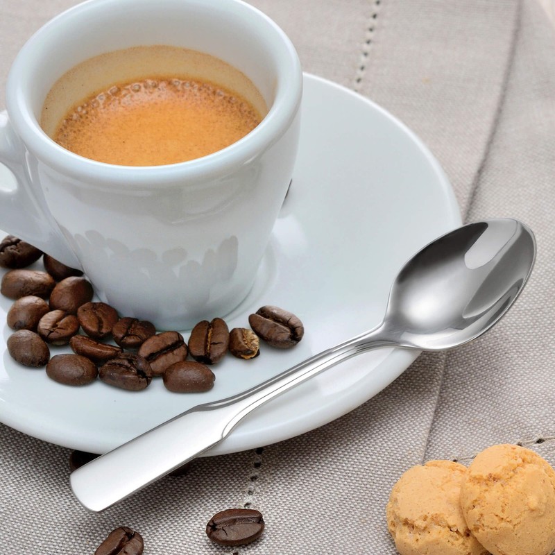 GRÄWE Espresso Spoons Set of 6 Stainless Steel 18/10 Spade