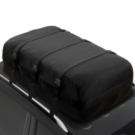 iBirdie Roof Rack Cargo Carrier 32.1 Cubic Feet, XXL Soft-Shell Rooftop Cargo Box, Waterproof Heavy Duty 1200D for Car with/Without Roof Rack, Includes Anti-Slip Mat, Door Hooks, 60x37x25 inches