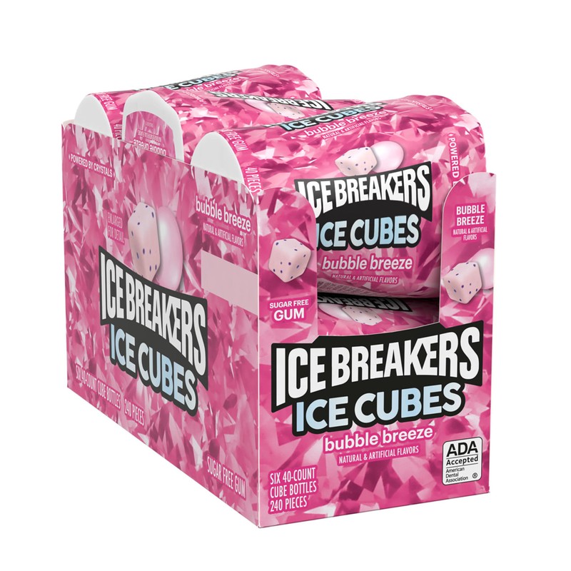 ICE BREAKERS Ice Cubes Bubble Breeze Flavored Sugar Free Chewing