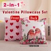 Tikeciti Valentines Day Faux Fur Heart Throw Pillow Covers Love