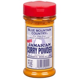 Blue Mountain Country Jamaican  Hot Curry Powder, 6 ounce