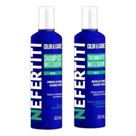Shampoo Matizador Y Tratamiento Para Platinar Canas Mechas