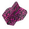 RED DRAGON Hardcore Radical Black & Pink Dart Flights -