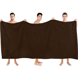 Utopia Towels - Premium Jumbo Bath Sheet 2 Pack - 100% Cotton Highly Absorbent and Quick Dry Extra Large Bath Towel - Super Soft Hotel Quality Towel (35 x 70 Inches, Brown)