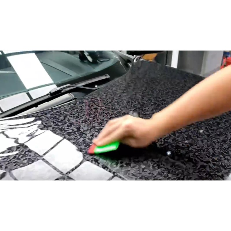 Carlas 84" x 60" Premium Forged Black Carbon Fiber Vinyl