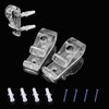 Gocelyn Curtain Clear P Clip Hooks with Screws, Roller Shade