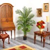 Nearly Natural 6ft. Areca Palm Artificial Tree, Green, Polyethylene, Cement,