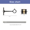 1Inch Diameter Single Curtain Rods with Decorative Finials 36-72inch, Matte