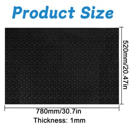 TYBYBB Induktionsmatte Induktionskochfeld Schutzmatte 52 * 78 cm Große Induktion Schutzmatte Induktionskochmatte aus Silikon für Induktionsherd Besser Schützen