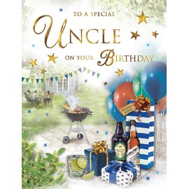 Regal Publishing Special Uncle Birthday Card BBQ - 8 x 6 inches