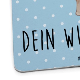 Mr. & Mrs. Panda Personalisierter Bierdeckel Papa Bär 25er Set - Personalisierte Geschenke, Tischdeko personalisiert, Schwester, Vatertag, Sohn,