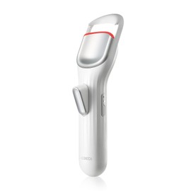 HEBECA Heated Eyelash Curler Professional - Eye Lashes Curler with Innovative Heating Silicone, Electric Eyelashes Curler with 600mAh Rechargeable Battery EC4001 (White)