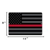Rogue River Tactical Thin Red Line Firefighter Flag Metal Tin