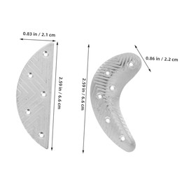 Ipetboom Heel Plate Repair Tools Metal Heel Tap for Shoes Sole Repair 2 Pack Replacement for Usage