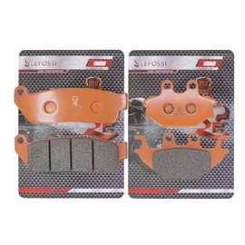LE LEFOSSI Front and Rear Carbon Fiber Brake Pads Compatible with Fit for Indian Scout 2015 2016, Scout Sixty 2016 Carbon Fiber Brake Pads Sets Replacement Kits Parts Accessories FA672F FA377R