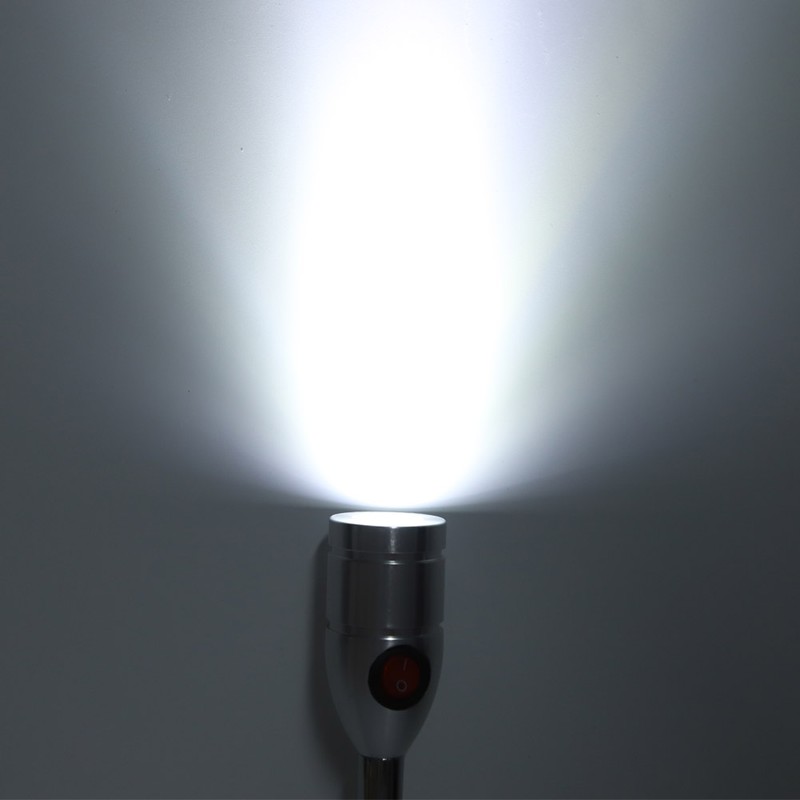 Aluminum LED Machine Work Light Magnetic Base Hose CNC Sewing