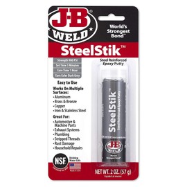 J-B Weld 8267-S SteelStik Steel Reinforced Epoxy Putty Stick - 2 oz