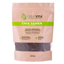 GREAT VITA GreatVita Chia Samen 800g, naturbelassen ohne Gentechnik