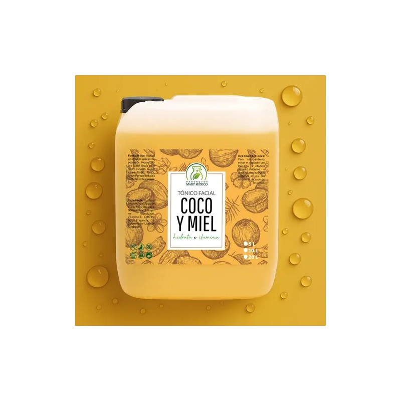 Tónico coco & miel orgánica 5 L, nutrición intensa y