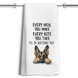 LUKIPOM German Shepherd Dog Kitchen Towels, German Shepherd Gifts for Women, German Shepherd Gifts Dish Towels Tea Towels for Kitchen, Gifts for German Shepherd Lovers, 16x24 Inches