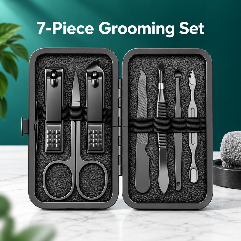 Professional Manicure & Pedicure Nail Care Set – Stainless Steel