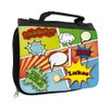 Toiletry Bag with Name Luke and Comic Design for Boys