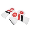 3PCS PU Leather Waterproof Thicken Lining Golf Putter Head Cover