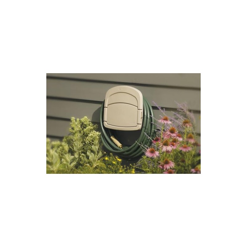 Suncast Hose Hangout 150 ft. Wall Mount Brown Hose Holder