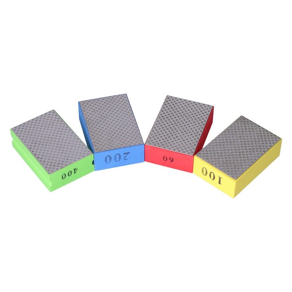 WEISI FastUU Hand Polishing Pads, Diamond Grinding Block for Concrete,