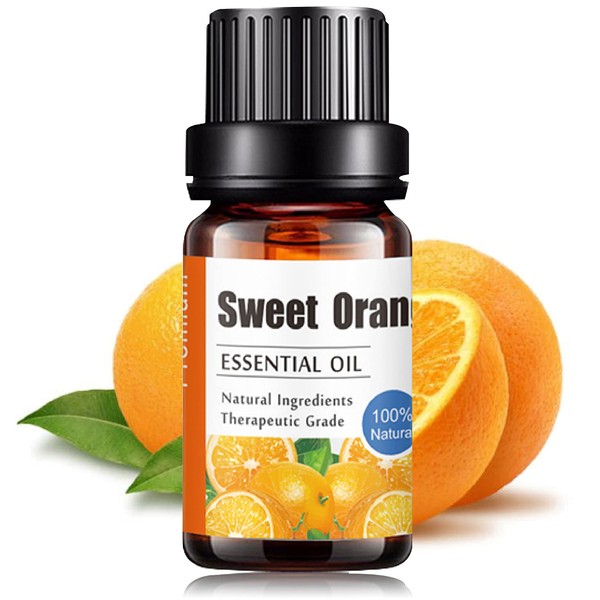 Aceite Esencial de Naranja Aromaterapia - Natural 100% de Aceite Esencial Natural Conjunto de Difusores y Humidificadores con Caja de Regalo Exquisita (UVa Natural, 10 ML) (Naranjas)
