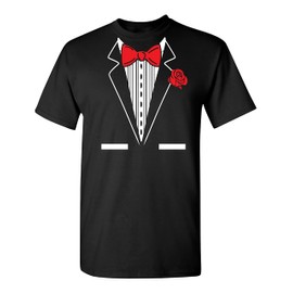 Tuxedo College School Formal Graduation Funny T Shirt M Black