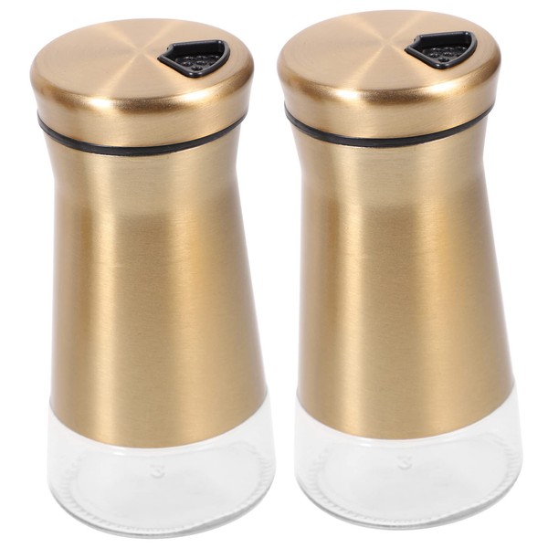 ULTECHNOVO 2Pcs and Spice Bottles for Kitchen Seasoning Reusable Condiment