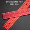 12 Inch Heavy Duty Combination Square, Aluminum Alloy 45°/90°Woodworking Square