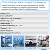 QIANRENON Gold Plated GX16 4 Pole Aviation Plug Socket GX16